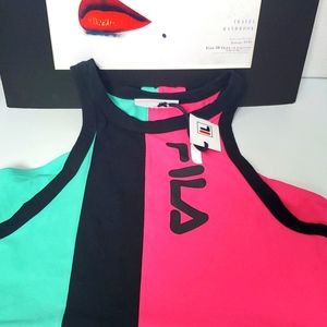 FILA Pink and Teal Body Suit